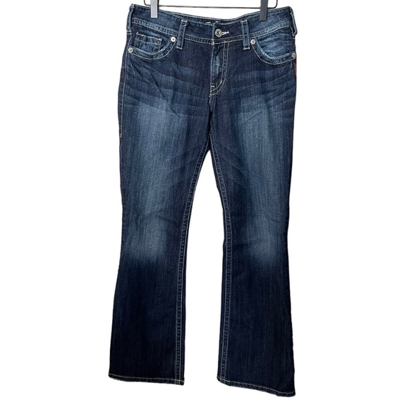 Women’s Silver Suzuki Bootcut Dark Wash Jean. Size W 31 - Picture 1 of 8